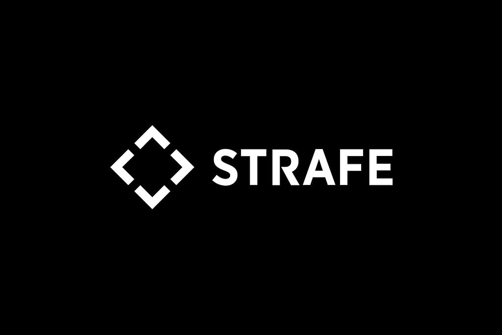 Strafe ny logotyp