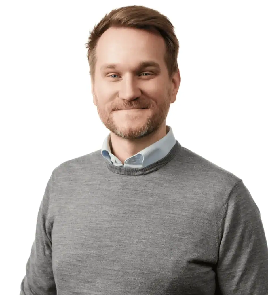 Andreas Lindén, grafisk formgivare på kommunikationsbyrån Relativt